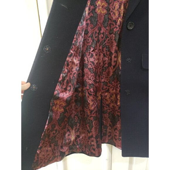 Cinzia Rocca Women’s Navy Blue Wool Cashmere Pea Coat Size 38 US 2 Italy - Picture 6 of 13